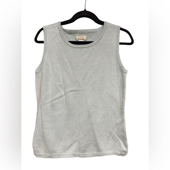 Tommy Bahama Light Sage Green Women's Tank Top Size Large 55% Silk - Picture 1 of 4